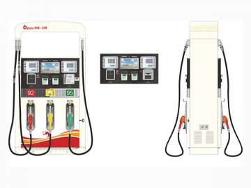 Fuel Dispenser with 6 Dispensing Nozzles