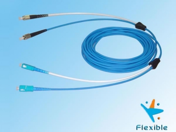 Dual-Core Armored Fiber Optic Patch Cable