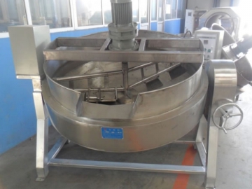 Stainless Steel Jacketed Kettle<small><br/>(Electric Tilting Mixer Kettle)</small>