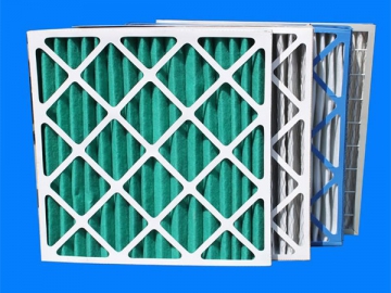 Cardboard Frame Pleated Panel Air Filter