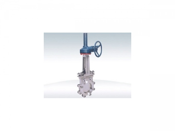 PZ573 Bevel Gear Knife Gate Valve  <small>(Double Clip Type) </small>