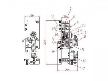 CTB Vacuum Circuit Breaker Operating Mechanism