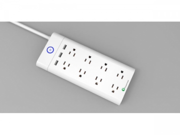 8 Way Surge Protector Power Board with 3.1A USB Charger