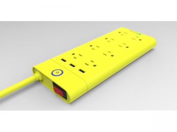 8 Way Surge Protector Power Board with 3.1A USB Charger