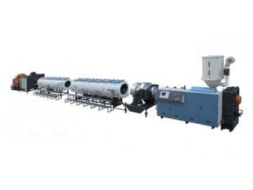 UHMWPE Pipe Extrusion Line<br /> <small>(Wear Resistant Plastic Pipe Extruder, 20-1200mm)</small>