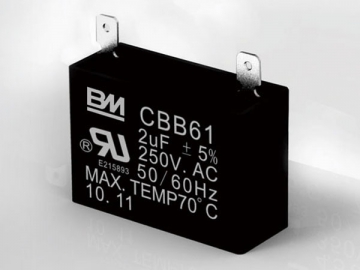 CBB61 AC Capacitor <small>(With Solder Lug Terminals)</small>
