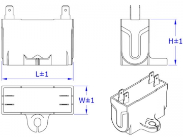 CBB61 Air Conditioner Capacitor <small>(Noise Suppression Series)</small>