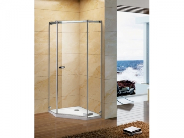 Shower Enclosure <small>(with Hinged Shower Door)</small>