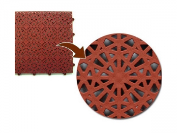 DKA Plastic Interlocking Floor Tiles <small>(Sports Flooring with Bird Nest Pattern)</small>