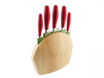 KD1 6-Piece Knife Set <small>(5 Piece Kitchen Knives with POM Handle, Knife Block)</small>