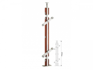 Baluster (Stainless Steel with Wood)