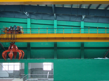 Waste Handling Crane <small>(with Grab)</small>