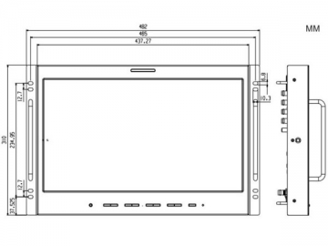 Rackmount Monitor, TL-S1850HD/SD