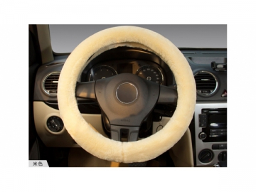 Faux Wool Steering Wheel Cover