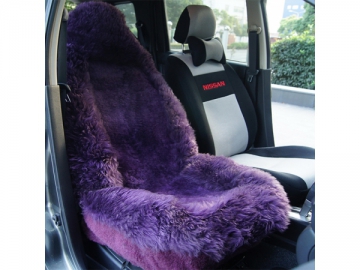 Sheepskin Car Seat Cover, Purple/Blue/Pink