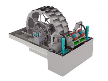 Wheel Sand Washer  <small>(Hydraulic Dewatering Multi-functional Type)</small>