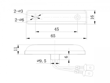 Rear Position Lamp/Rear End Outline Marker Lamp