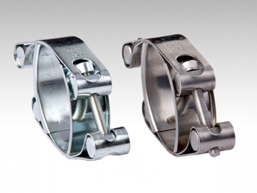 Heavy Duty Bolt Clamp <small>(with Double Band)</small>