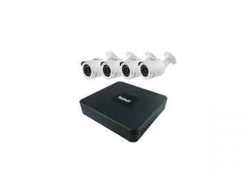 1Mp 4 Channel Analog HD DVR Kit with 4pcs AHD IR Cylinder Cameras