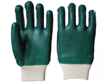 Sandy Finish PVC Dipped Gloves