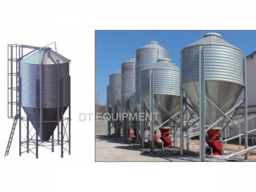 Feed Bins and Feed Conveying System