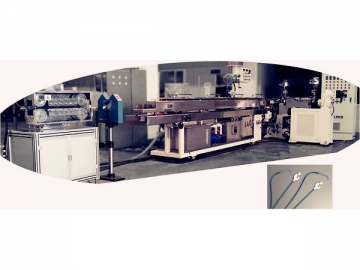 Precision angiography tube co-extrusion line