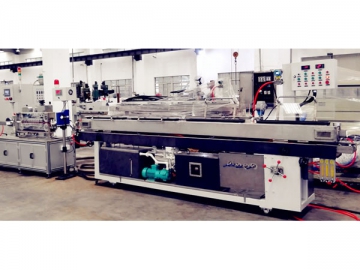 Precision angiography tube co-extrusion line