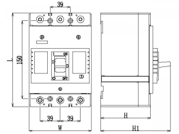 DAM3-400 MCCB Molded Case Circuit Breaker