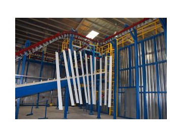 Aluminum Profiles Vertical Powder Coating Line