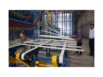 Aluminum Profiles Vertical Powder Coating Line