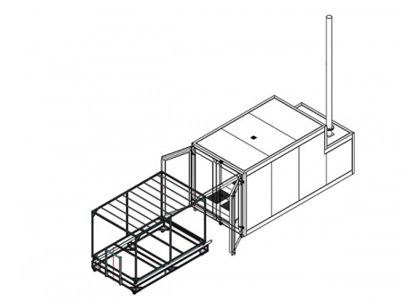 Gas Powered Powder Coating Oven