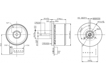 45mm Outer Rotor Brushless DC Motor