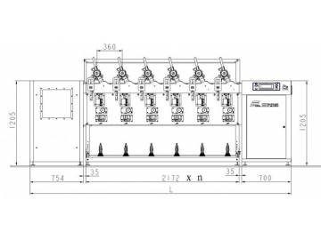 Cone Yarn Precision Winding Machine