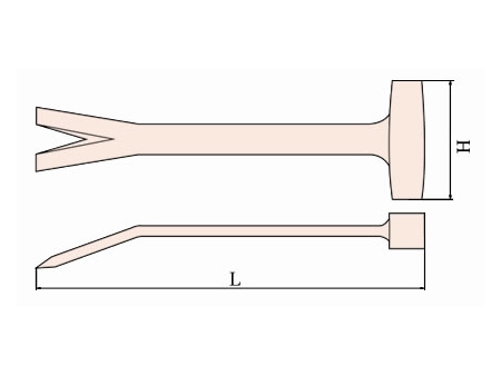 241 Non Sparking Wrecking Bar with Hammer
