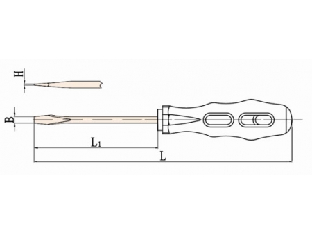 260 Non Sparking Slotted Screwdriver