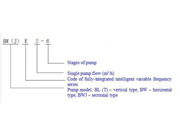 BW(J)E BL(T)E Fully-integrated Intelligent Variable Frequency Pump