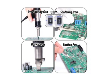 4 In 1 Desoldering Soldering Iron Rework Station with Hot Air Gun Sucker / Tin Gun Suction Pen, Item WEP-948-II