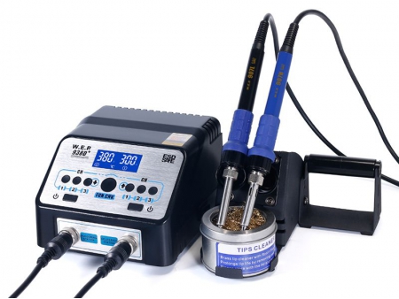 SMD Hot Tweezer Soldering Station, Item WEP-938D 