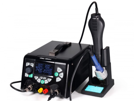 853D 5A-II Soldering Rework Station with Hot Air Heat Gun and Soldering Iron