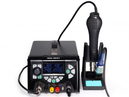 853D 5A-II Soldering Rework Station with Hot Air Heat Gun and Soldering Iron