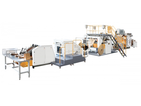 SBH330B/450B-TH  Fully Automatic Roll Fed Flat Handle Paper Bag Machine