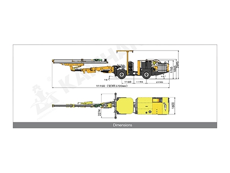 KJ 211 Hydraulic Top Hammer Drilling Jumbo