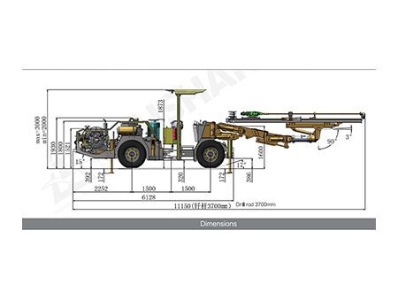 KJ 311 Hydraulic Top Hammer Drilling Jumbo