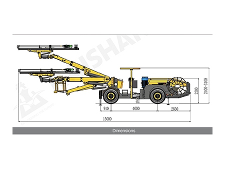 KJ422 Hydraulic Underground Drilling Rig, Tunnel Drilling Equipment