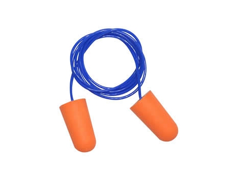 Corded Polyurethane Foam Earplug, EC-1001A-C PU Earplug