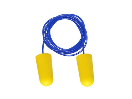 Corded Polyurethane Foam Earplug, EC-1001A-C PU Earplug