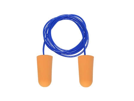 Corded Polyurethane Foam Earplug, EC-1001A-C PU Earplug