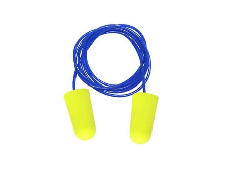 Corded Polyurethane Foam Earplug, EC-1001A-C PU Earplug