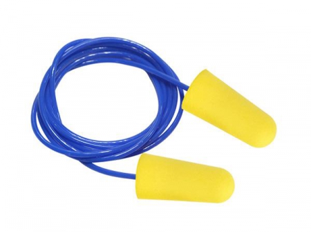 Corded Foam Earplug, EC-1003A-C PU Earplug