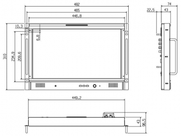 TL-S1851HD Professional Desktop 18.5 Inch Monitor, LCD Monitor